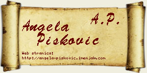 Angela Pisković vizit kartica